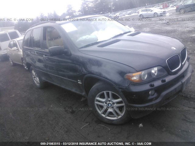 5UXFA13516LY26169 - 2006 BMW X5 BLACK photo 1