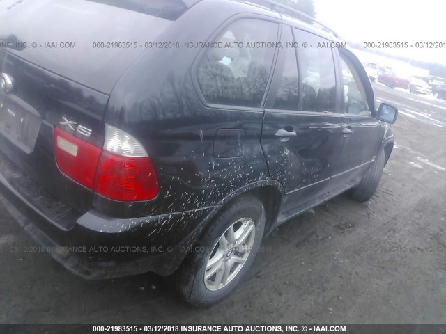 5UXFA13516LY26169 - 2006 BMW X5 BLACK photo 4