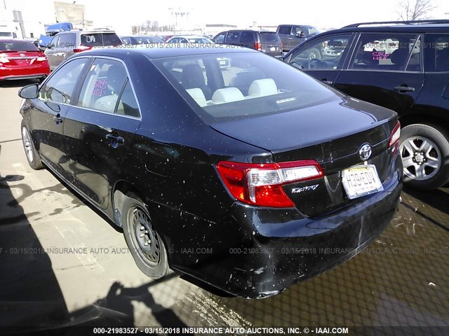 4T1BF1FK2EU358606 - 2014 TOYOTA CAMRY L/SE/LE/XLE 黑色 照片 3