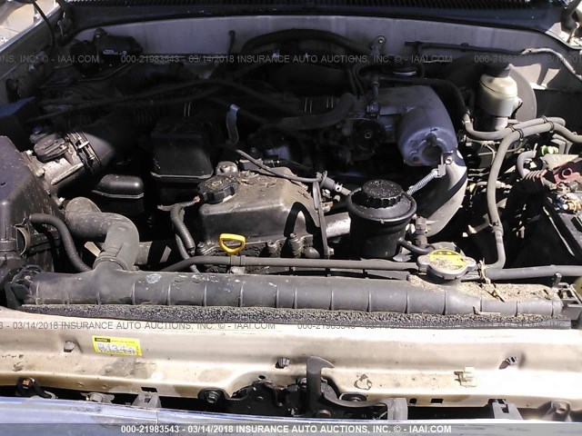 5TESM92N23Z216107 - 2003 TOYOTA TACOMA XTRACAB PRERUNNER ოქროსფერი ფოტო 10