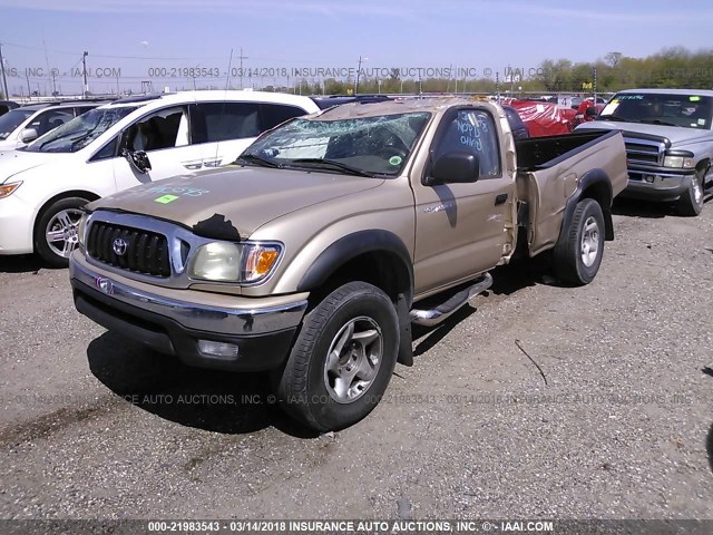 5TESM92N23Z216107 - 2003 TOYOTA TACOMA XTRACAB PRERUNNER ოქროსფერი ფოტო 2