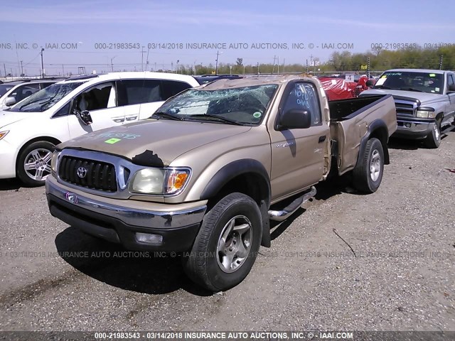 5TESM92N23Z216107 - 2003 TOYOTA TACOMA XTRACAB PRERUNNER ოქროსფერი ფოტო 6