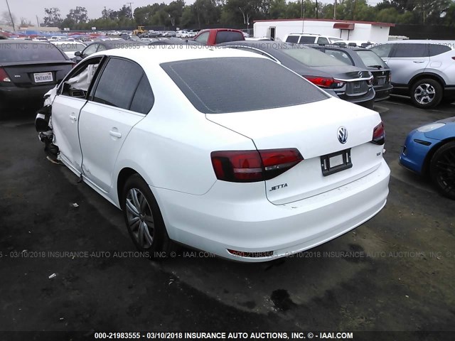 3VW2B7AJ7HM399854 - 2017 VOLKSWAGEN JETTA S 白色 照片 3