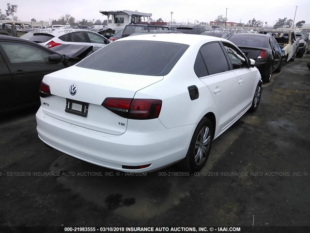 3VW2B7AJ7HM399854 - 2017 VOLKSWAGEN JETTA S 白色 照片 4