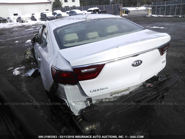 KNALB4J18H5039470 - 2017 KIA CADENZA PREMIUM WHITE photo 3