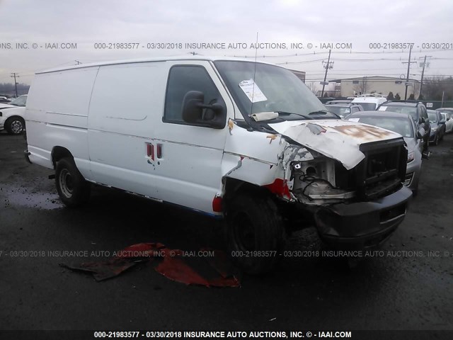 1FTNS24W09DA47559 - 2009 FORD ECONOLINE E250 VAN WHITE photo 1