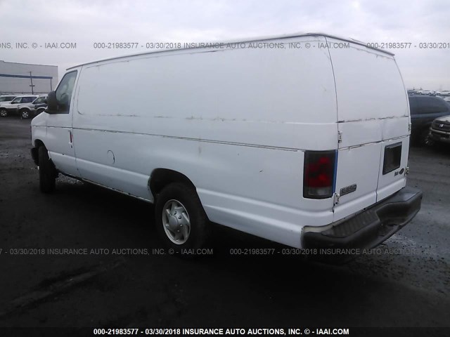 1FTNS24W09DA47559 - 2009 FORD ECONOLINE E250 VAN WHITE photo 3