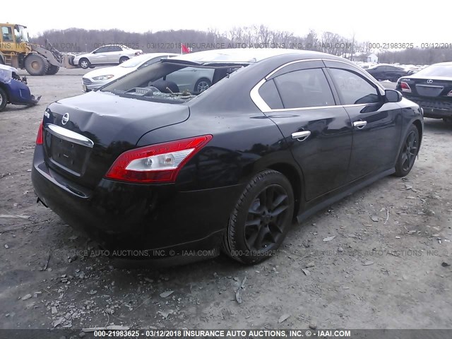 1N4AA51E69C853982 - 2009 NISSAN MAXIMA S/SV BLACK photo 4