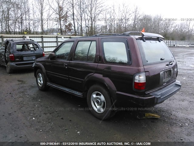 JNRAR05Y6WW024737 - 1998 INFINITI QX4 BURGUNDY photo 3