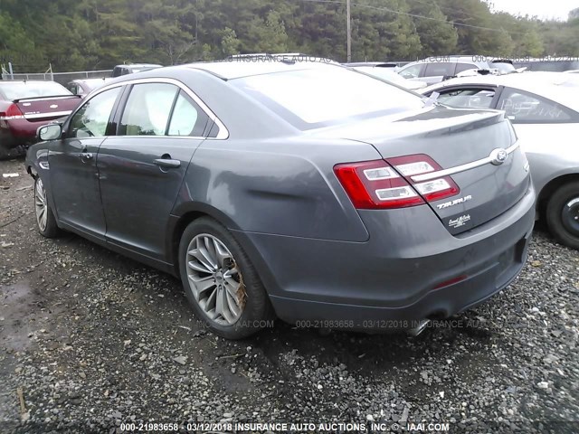 1FAHP2F85FG165037 - 2015 FORD TAURUS LIMITED GRAY photo 3