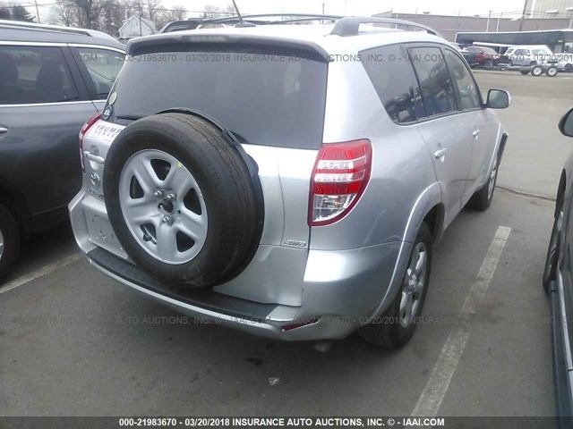 2T3DF4DV4BW172463 - 2011 TOYOTA RAV4 LIMITED Gümüş foto 4