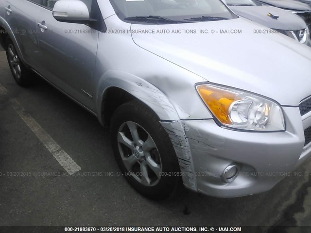 2T3DF4DV4BW172463 - 2011 TOYOTA RAV4 LIMITED Gümüş foto 6