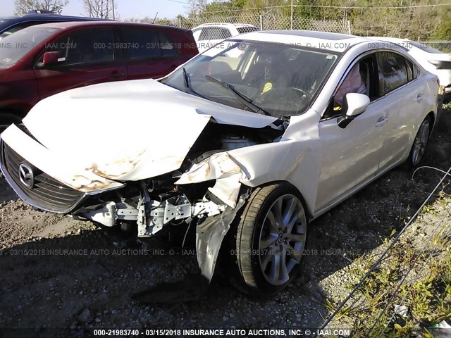 JM1GJ1V51F1188164 - 2015 MAZDA 6 TOURING WHITE photo 2