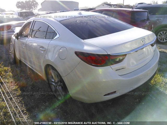 JM1GJ1V51F1188164 - 2015 MAZDA 6 TOURING WHITE photo 3