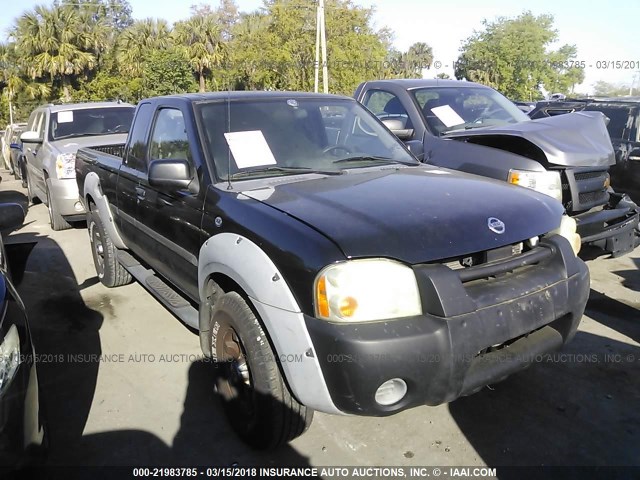 1N6ED26Y92C307197 - 2002 NISSAN FRONTIER KING CAB XE/KING CAB SE BLACK photo 1