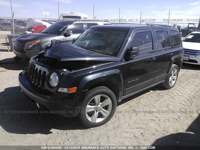 1C4NJPFA7GD590826 - 2016 JEEP PATRIOT LATITUDE Dark Blue photo 2