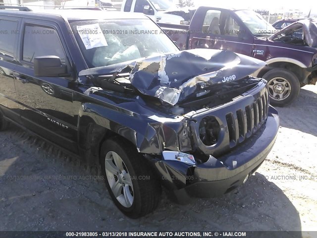 1C4NJPFA7GD590826 - 2016 JEEP PATRIOT LATITUDE Dark Blue photo 6