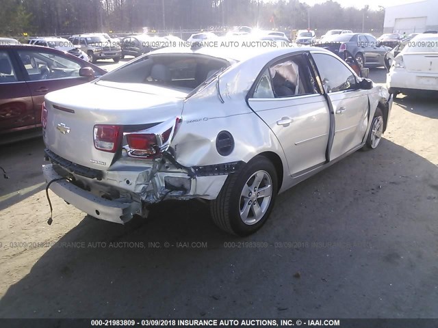 1G11B5SA2DF220043 - 2013 CHEVROLET MALIBU LS SILVER photo 4
