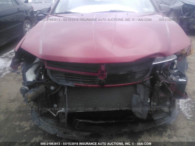 1B3CC4FBXAN111746 - 2010 DODGE AVENGER SXT RED photo 6