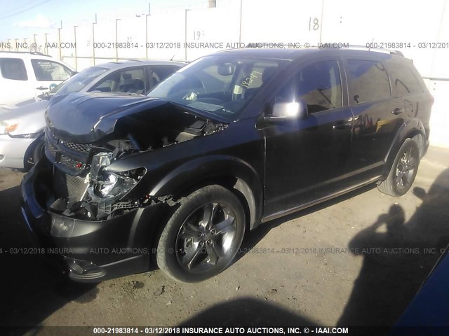 3C4PDCGB3HT503788 - 2017 DODGE JOURNEY CROSSROAD GRAY photo 2