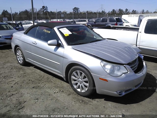 1C3BC5ED4AN127903 - 2010 CHRYSLER SEBRING TOURING SILVER photo 1