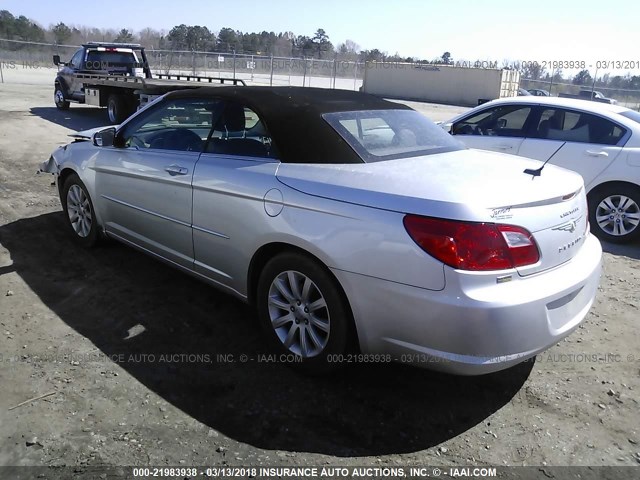 1C3BC5ED4AN127903 - 2010 CHRYSLER SEBRING TOURING SILVER photo 3