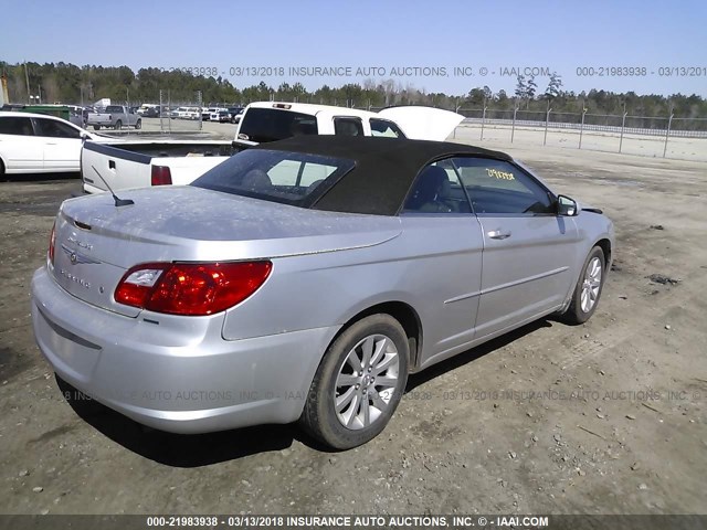 1C3BC5ED4AN127903 - 2010 CHRYSLER SEBRING TOURING SILVER photo 4