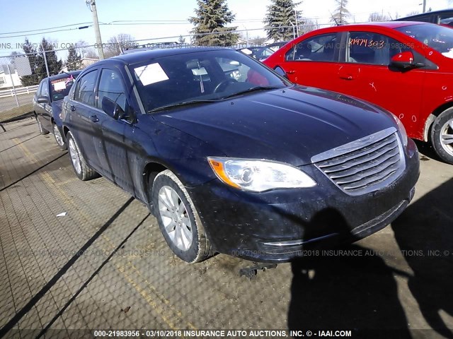 1C3CCBBG3CN108604 - 2012 CHRYSLER 200 TOURING BLUE photo 1