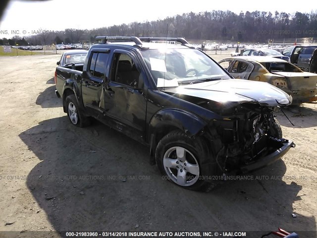 1N6AD07U37C445758 - 2007 NISSAN FRONTIER CREW CAB LE/SE/OFF ROAD BLACK photo 1