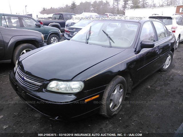 1G1NE52J1Y6207654 - 2000 CHEVROLET MALIBU LS შავი ფოტო 2
