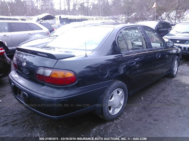 1G1NE52J1Y6207654 - 2000 CHEVROLET MALIBU LS შავი ფოტო 4
