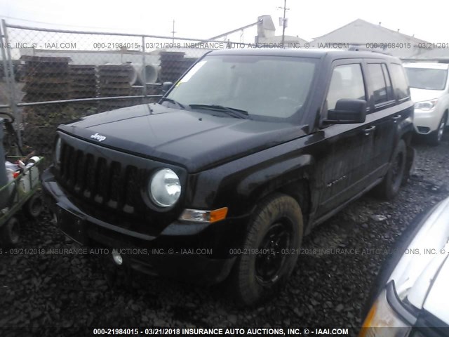 1C4NJPBA3FD397982 - 2015 JEEP PATRIOT SPORT BLACK photo 2