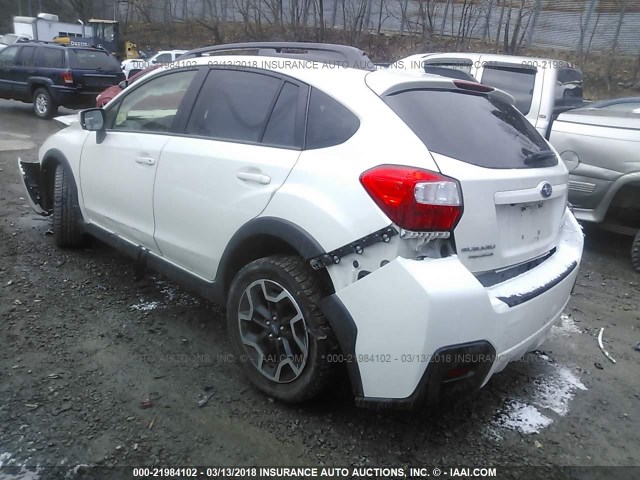 JF2GPADC9G8310293 - 2016 SUBARU CROSSTREK PREMIUM თეთრი ფოტო 3