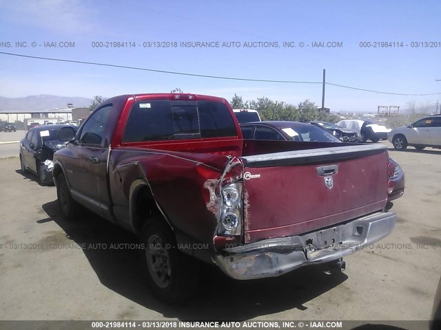 1D7HA16K68J151757 - 2008 DODGE RAM 1500 ST RED photo 3