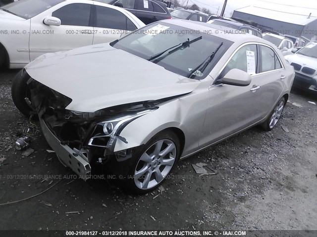 1G6AA5RA7D0145121 - 2013 CADILLAC ATS TAN photo 2