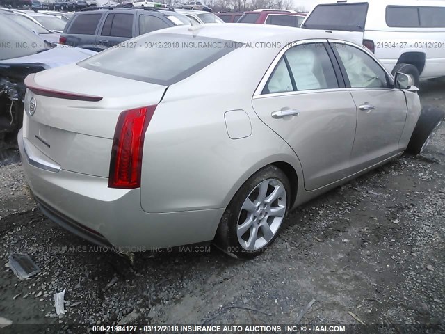 1G6AA5RA7D0145121 - 2013 CADILLAC ATS TAN photo 4