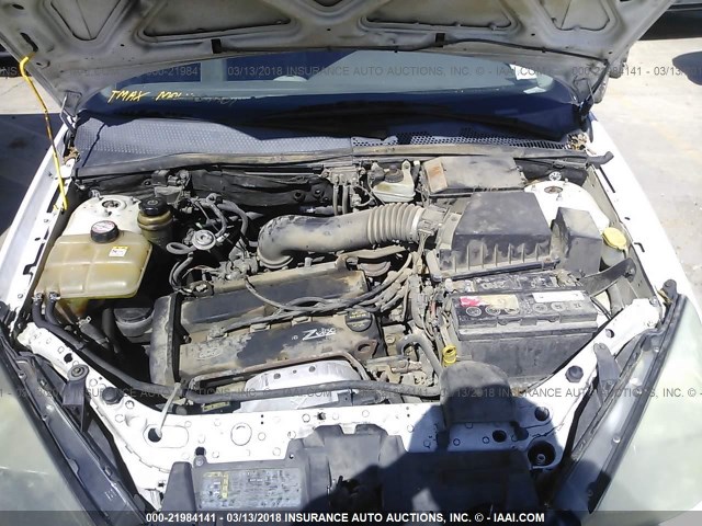 1FAFP36343W190711 - 2003 FORD FOCUS SE/SE SPORT/ZTW WHITE photo 10