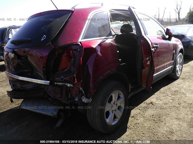 3GNAL2EK5ES624739 - 2014 CHEVROLET CAPTIVA LS 红色 照片 4