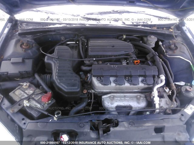 2HGES16385H534794 - 2005 HONDA CIVIC DX VP Mavi foto 10