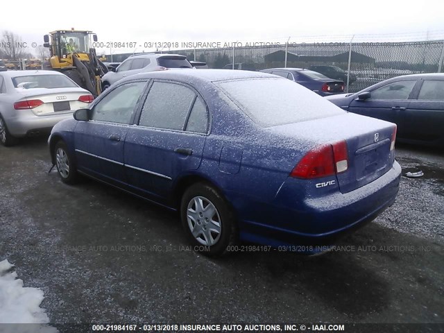 2HGES16385H534794 - 2005 HONDA CIVIC DX VP Mavi foto 3