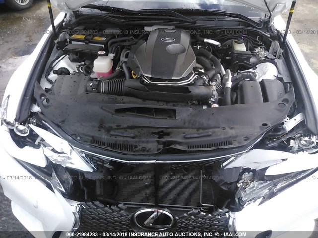 JTHBA1D23G5033724 - 2016 LEXUS IS 200T WHITE photo 10