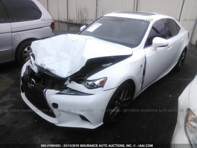 JTHBA1D23G5033724 - 2016 LEXUS IS 200T WHITE photo 2