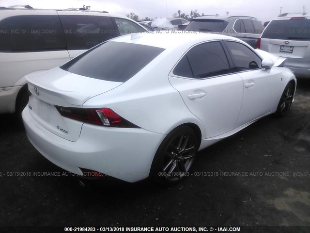 JTHBA1D23G5033724 - 2016 LEXUS IS 200T WHITE photo 4