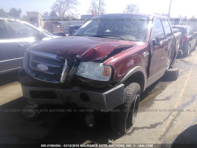 1FTPW14506KB44430 - 2006 FORD F150 SUPERCREW BROWN photo 2