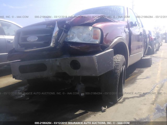 1FTPW14506KB44430 - 2006 FORD F150 SUPERCREW BROWN photo 6