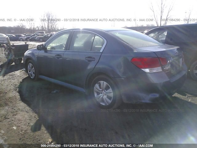 4S3BMCA60D3033036 - 2013 SUBARU LEGACY 2.5I BLUE photo 3