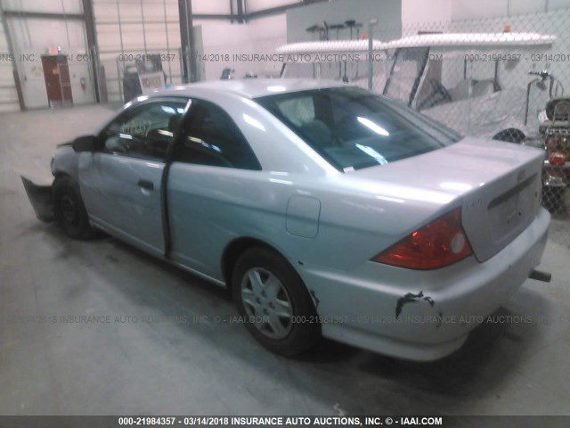 1HGEM22135L005227 - 2005 HONDA CIVIC DX VP SILVER photo 3