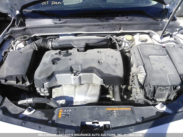 1G11A5SL7EF304672 - 2014 CHEVROLET MALIBU LS WHITE photo 10