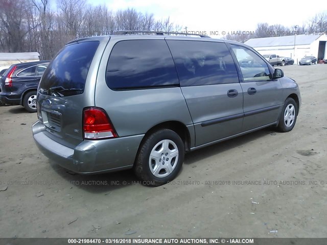 2FMZA516X4BA14668 - 2004 FORD FREESTAR SE GREEN photo 4