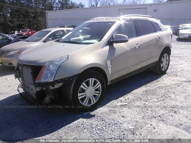 3GYFNAEY7AS639741 - 2010 CADILLAC SRX LUXURY COLLECTION BEIGE photo 2